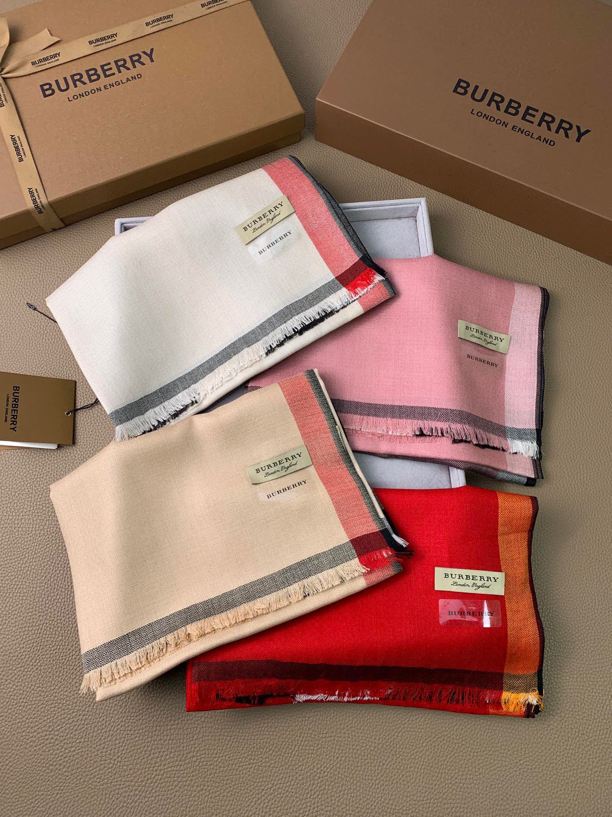 BURBERRY SCARF 200 CM IN ROSE PINK CASHMERE 394727