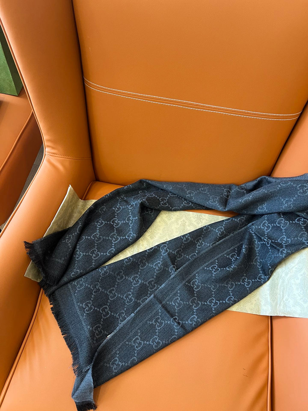GUCCI 25S SCARF 180 IN WOOL 644858