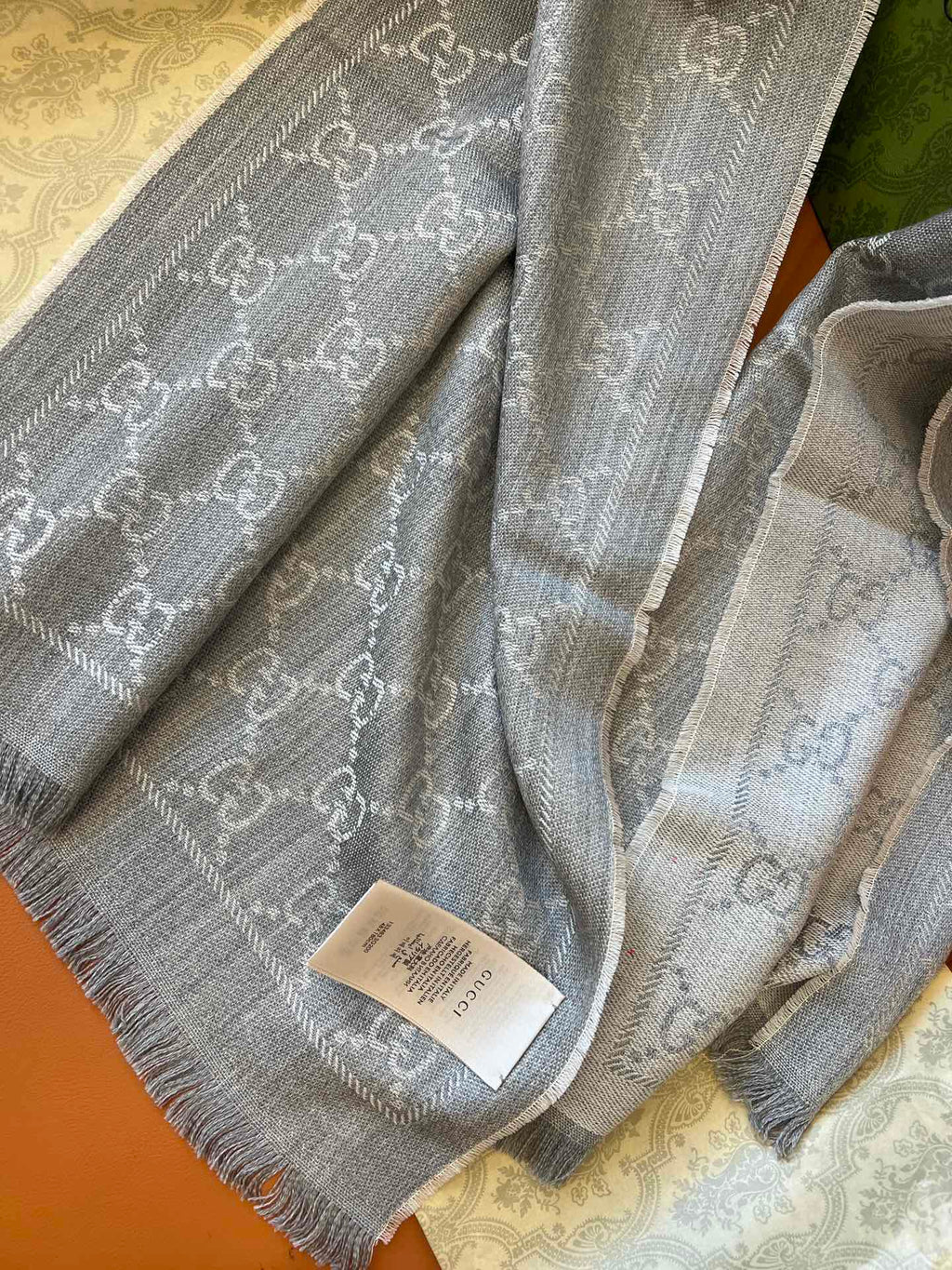 GUCCI 25S SCARF 180 IN WOOL 644856