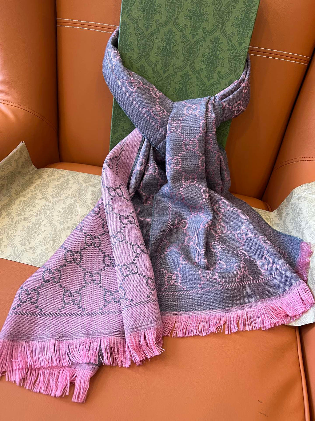 GUCCI 25S SCARF 180 IN WOOL 644860