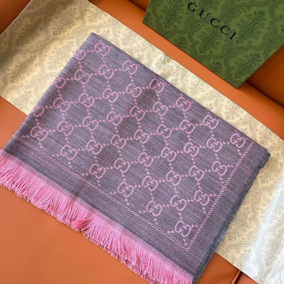 GUCCI 25S SCARF 180 IN WOOL 644860