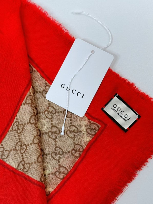 GUCCI 25S SCARF 140 IN CASHMERE 740367