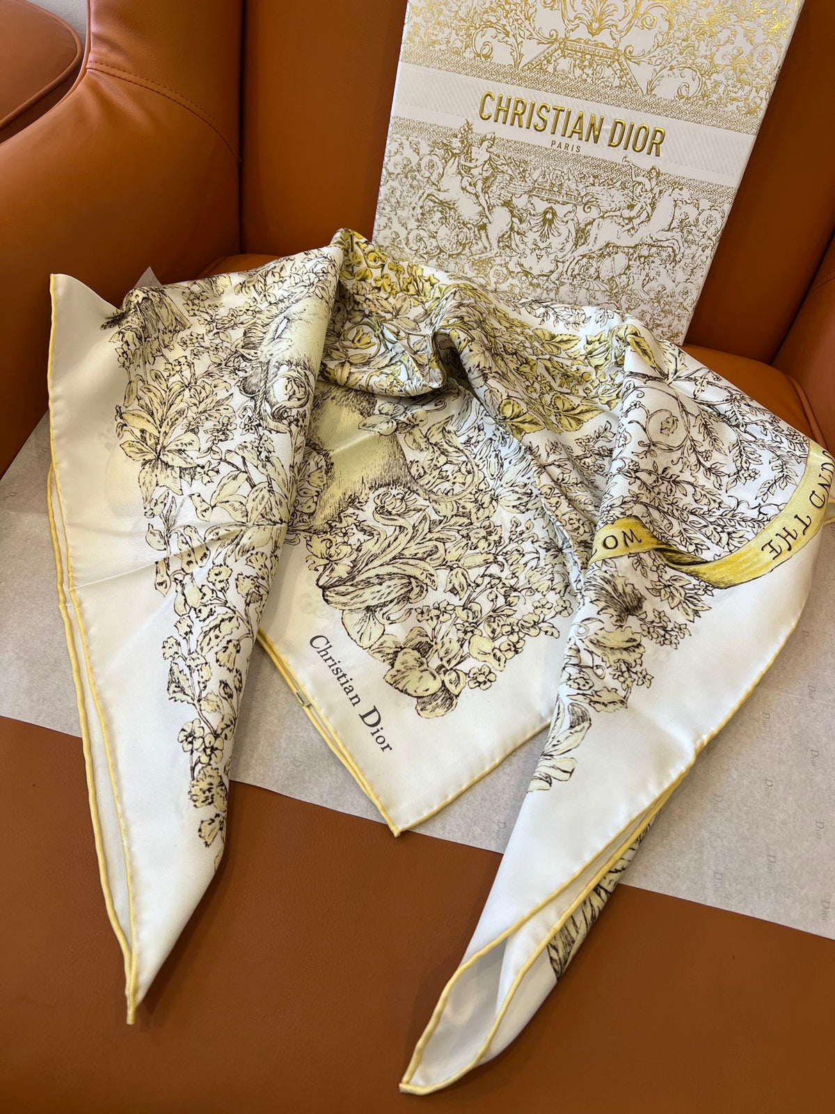 DIOR SCARF 90 CM IN SILK 627642