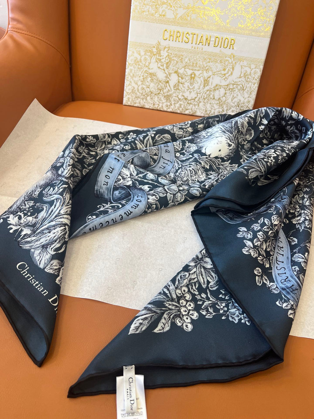DIOR SCARF 90 IN SILK 627643