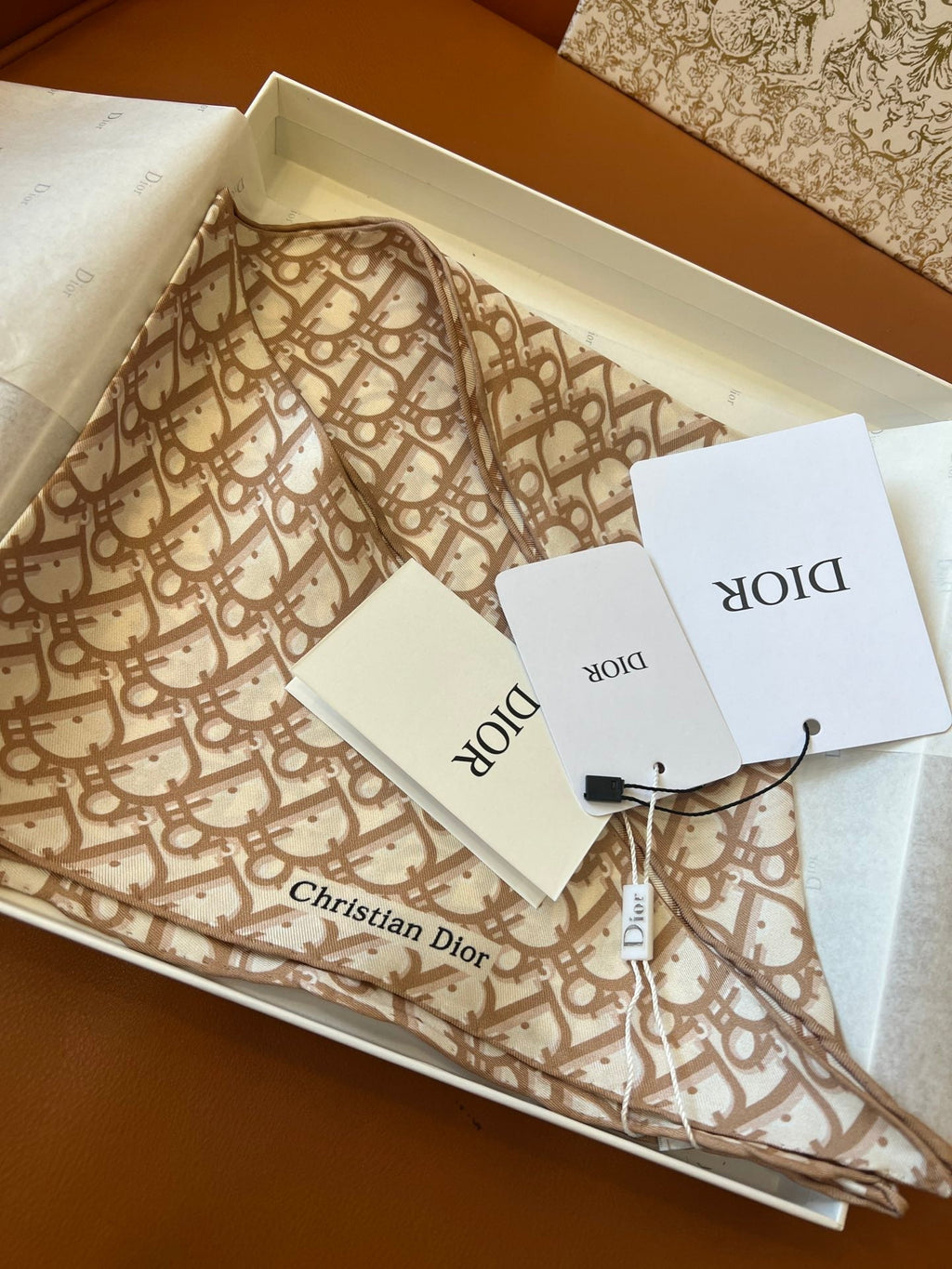 DIOR SCARF 110 CM IN SILK 627637