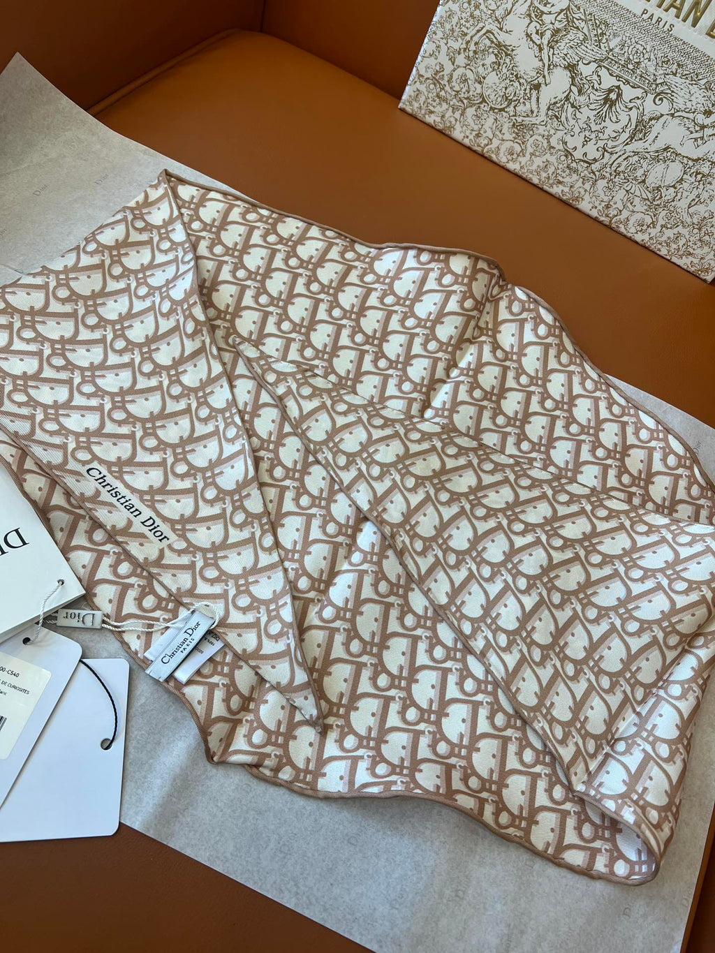 DIOR SCARF 110 CM IN SILK 627637