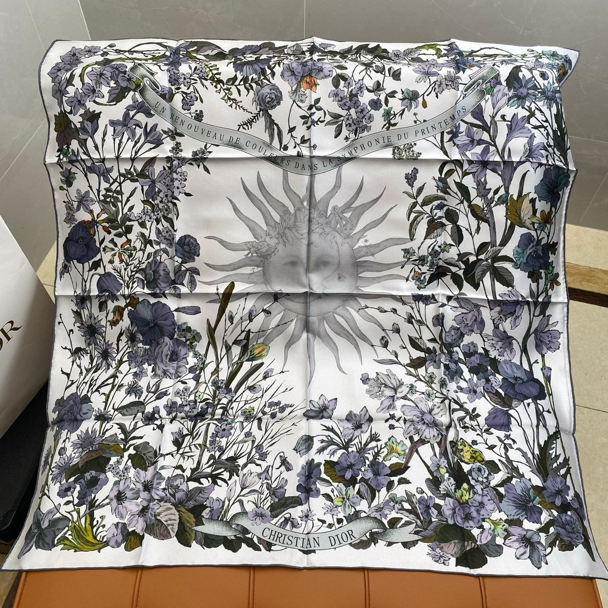DIOR SCARF 90 CM IN SILK FABRIC 703661