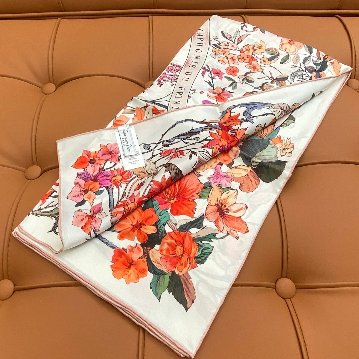 DIOR SCARF 90 CM IN SILK FABRIC 703662