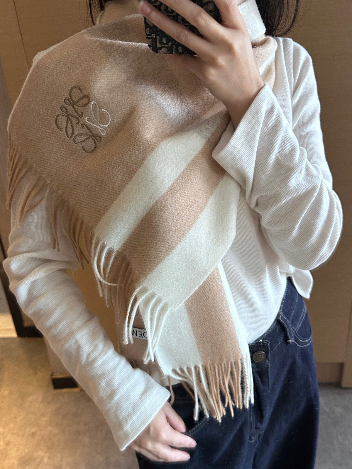 LOEWE 25S SCARF 180 IN CASHMERE 861391