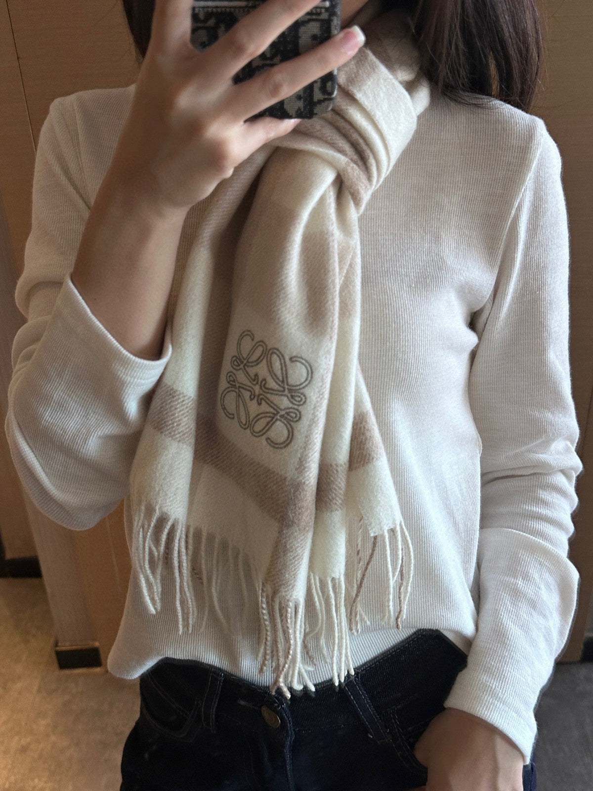 LOEWE 25S SCARF 180 IN CASHMERE 861392