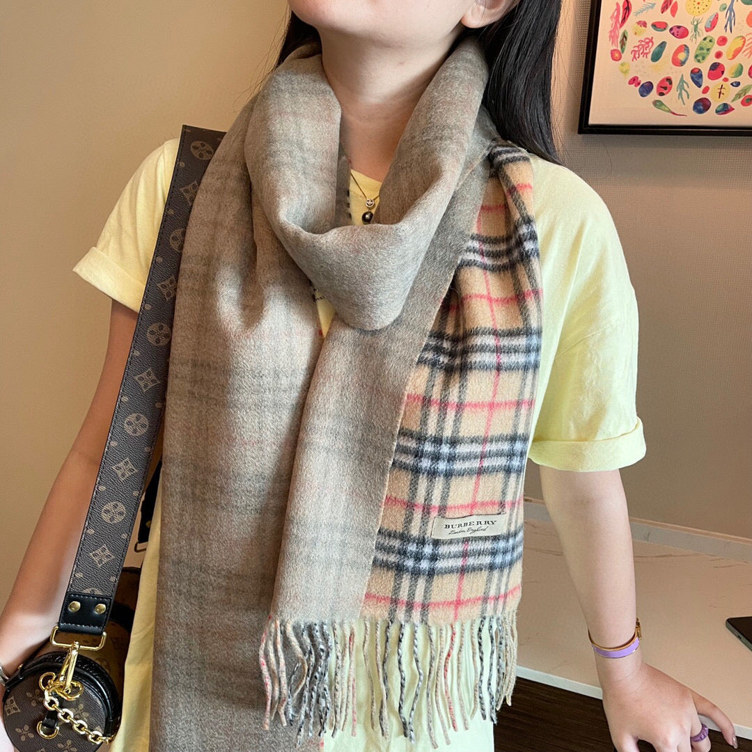 BURBERRY BBR SCARF 200 CM IN CASHMERE 518232