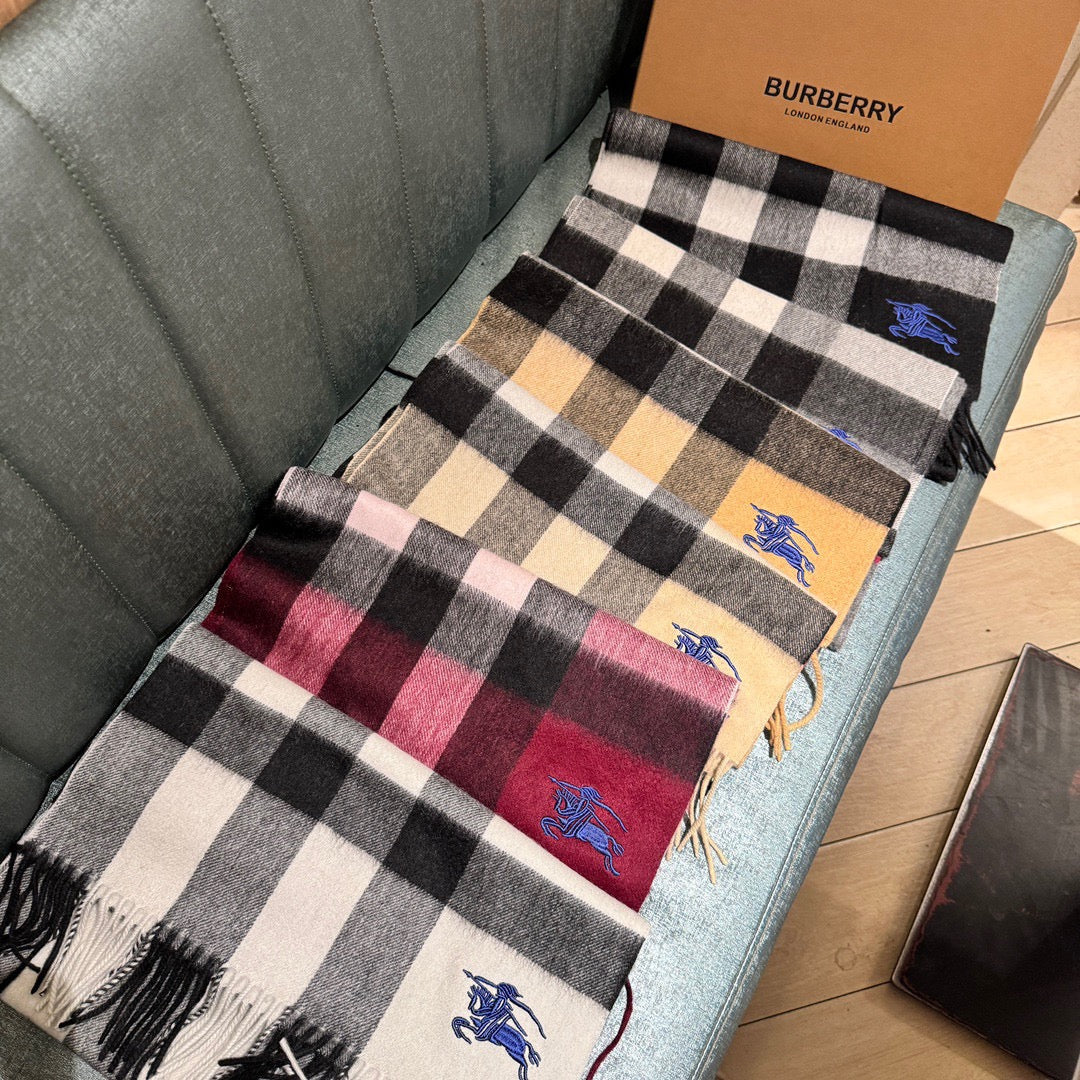 BURBERRY SCARF 180 CM IN COLORFUL CASHMERE  410340
