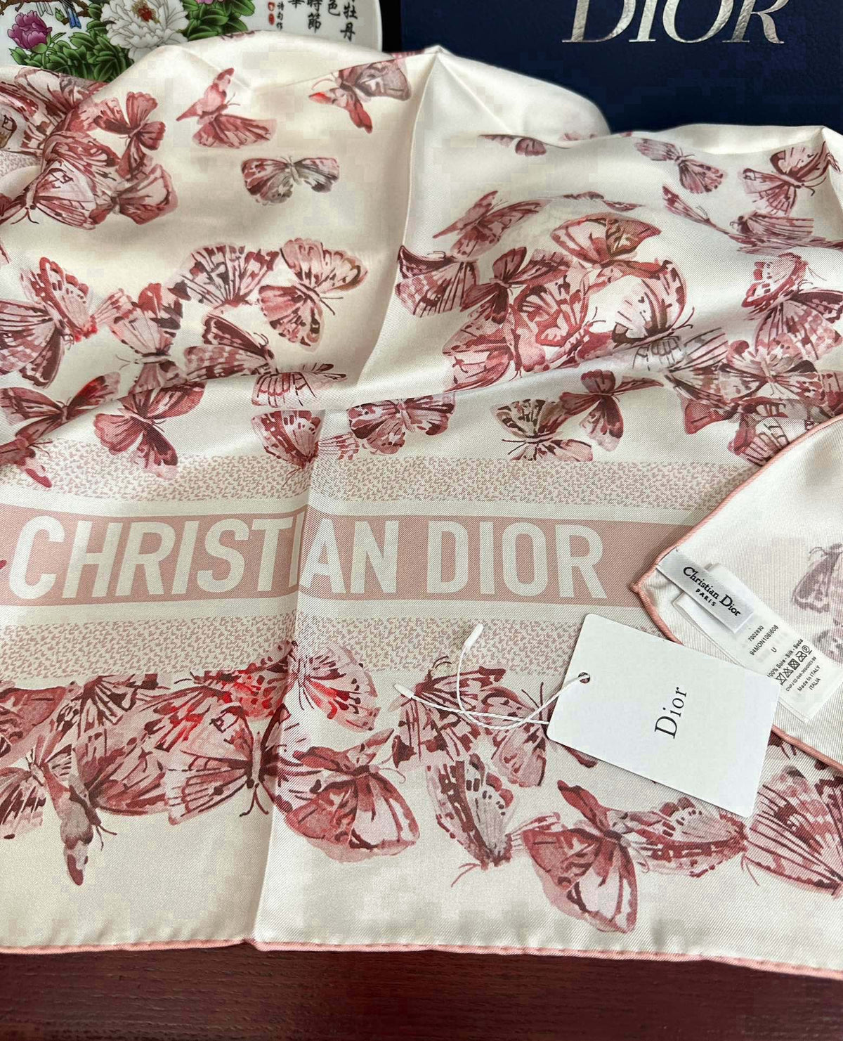 DIOR SCARF 90 CM IN SILK 733845