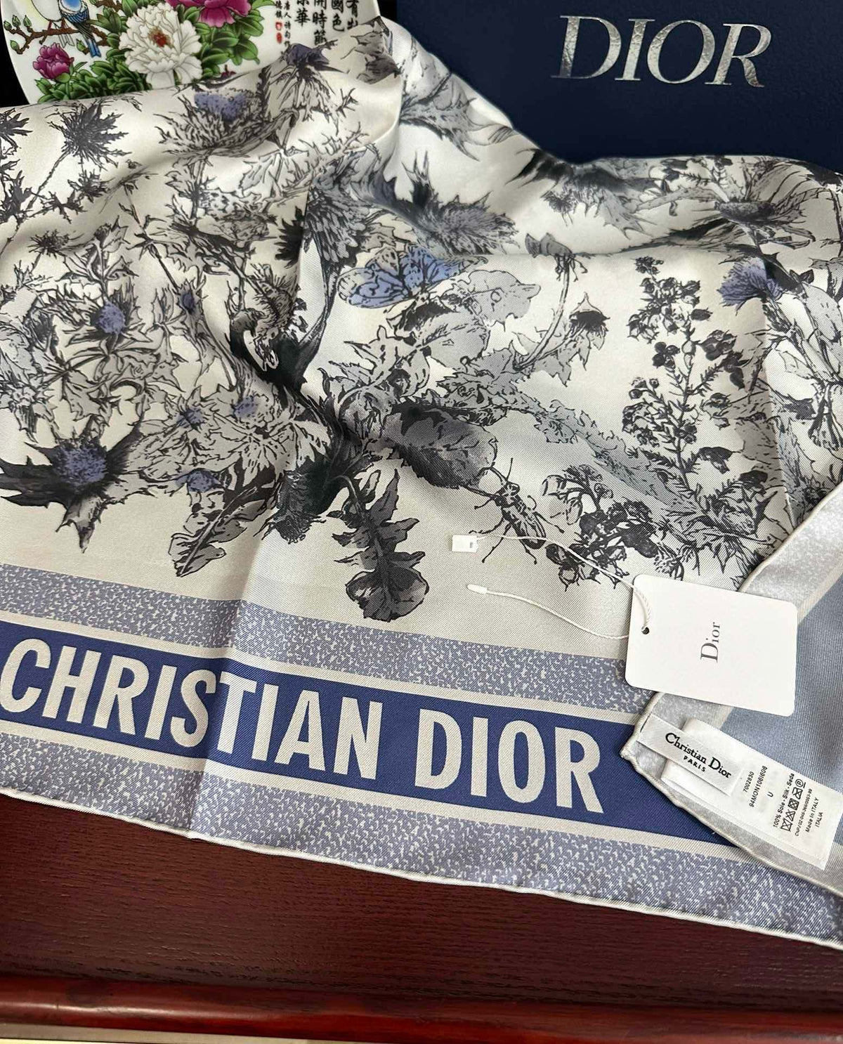 DIOR SCARF 90 CM IN SILK 733853