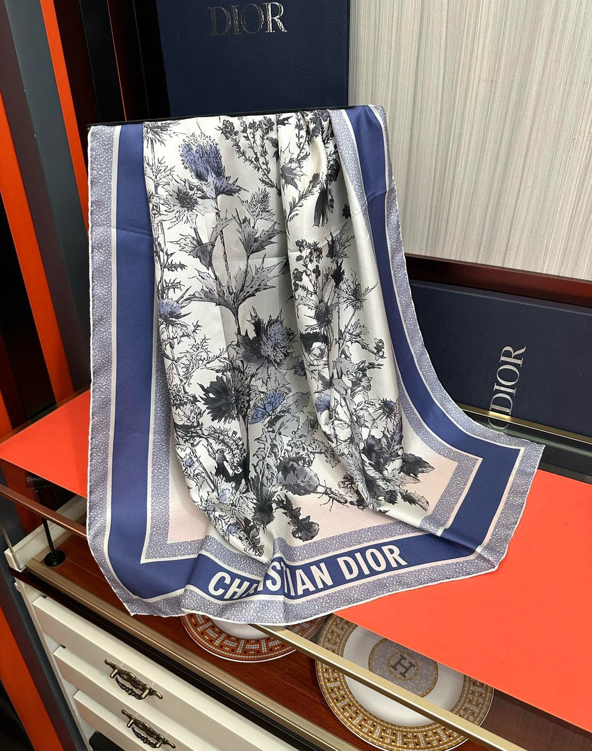 DIOR SCARF 90 CM IN SILK 733853