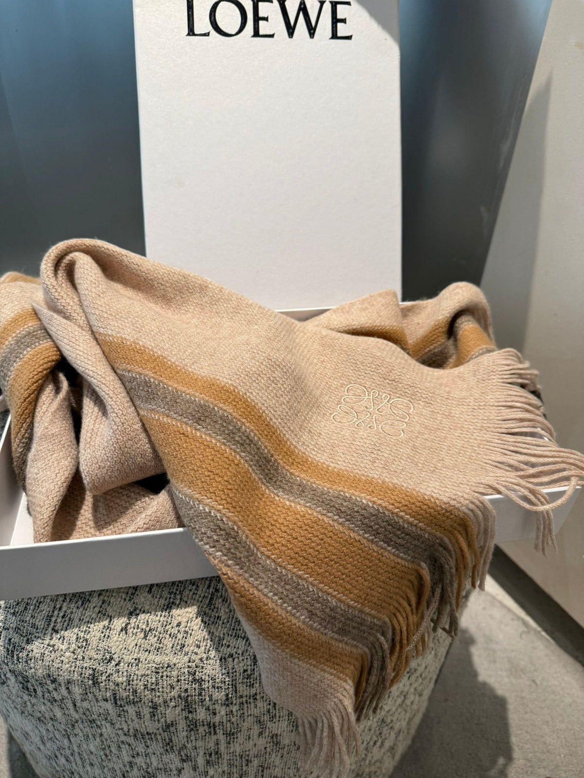LOEWE 25S SCARF 180 IN CASHMERE 576713