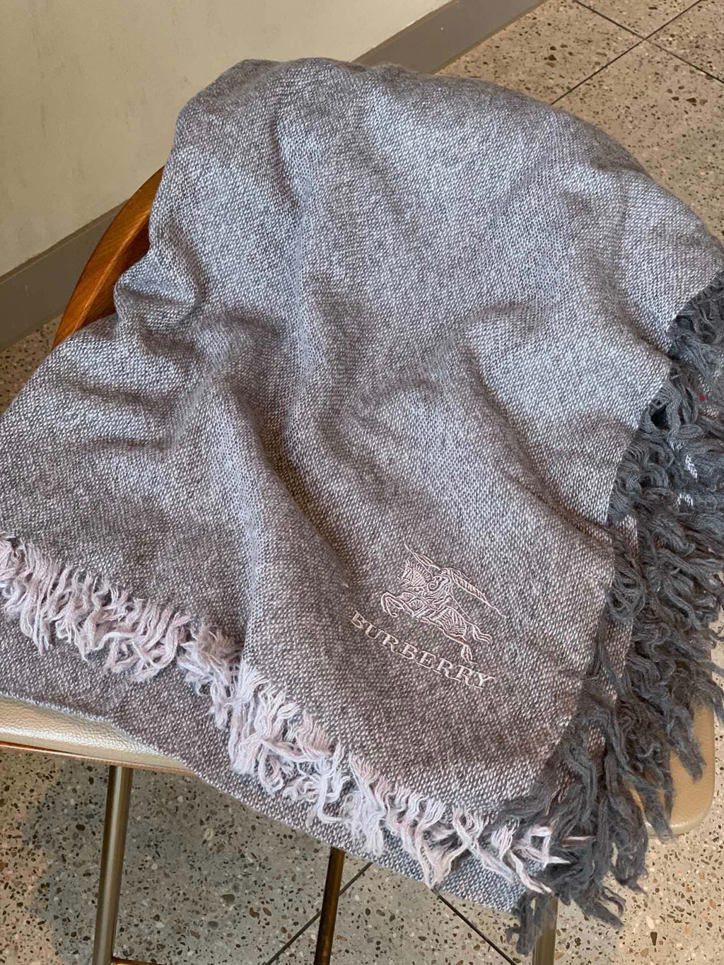 BURBERRY BBR SCARF 220 CM IN CASHMERE 488265
