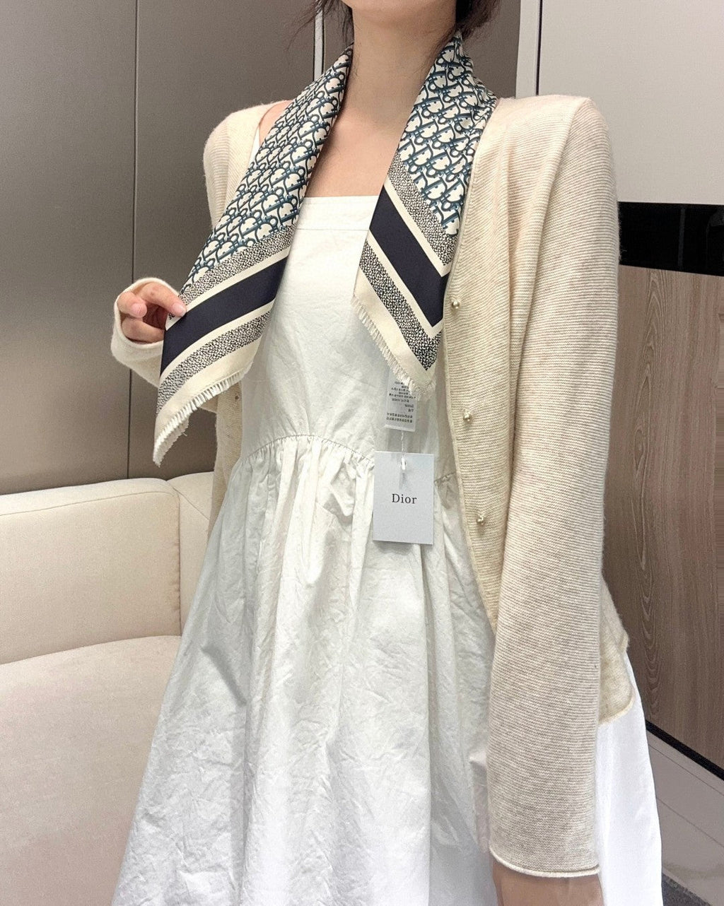 DIOR SCARF 70 CM IN SILK 600303