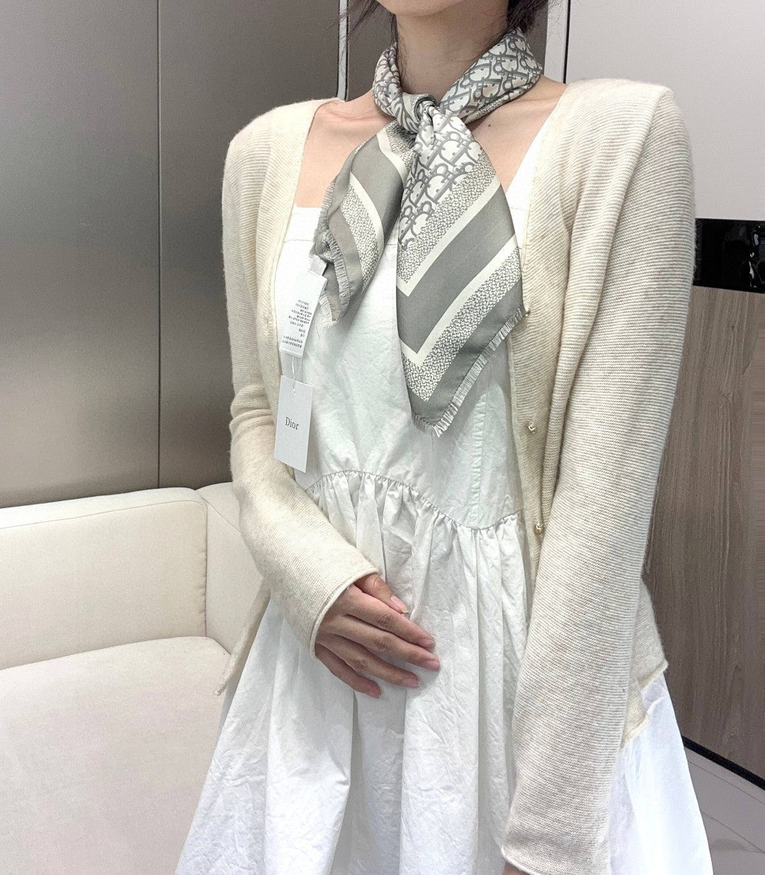 DIOR SCARF 70 CM IN SILK 600304