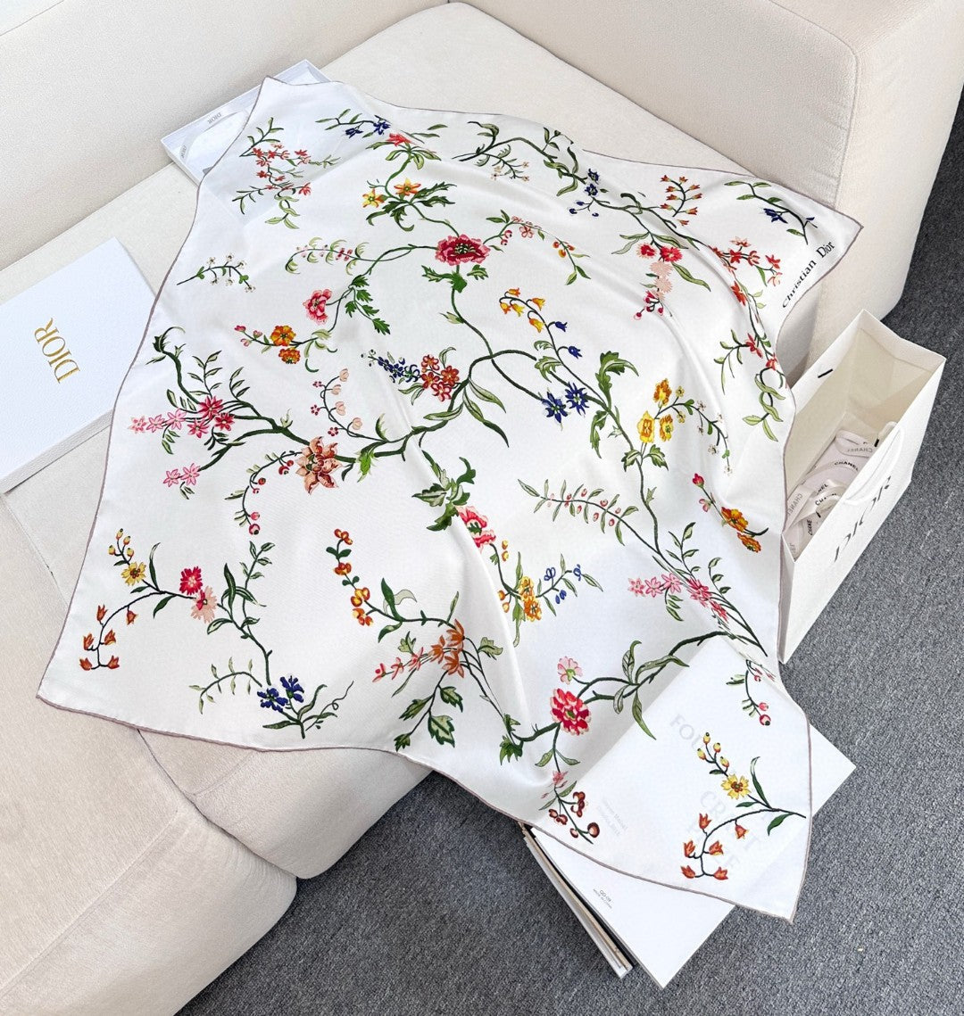 DIOR SCARF 90 CM IN SILK 646489