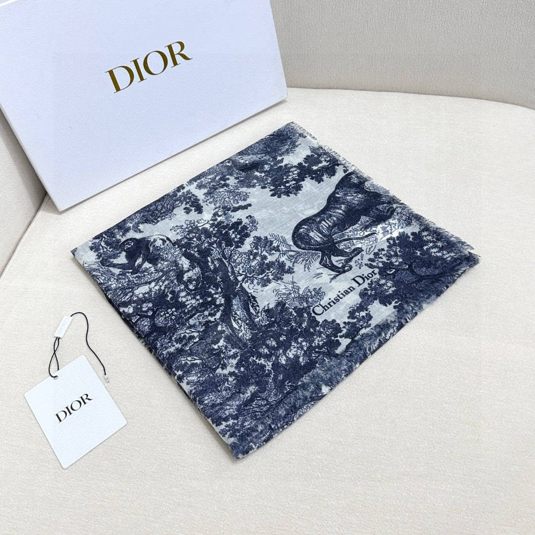 DIOR SCARF 180 CM IN CASHMERE-SILK BLEND 706549