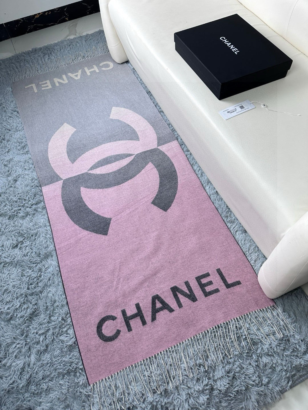 CHANEL 25S SCARF 180 IN CASHMERE 724826