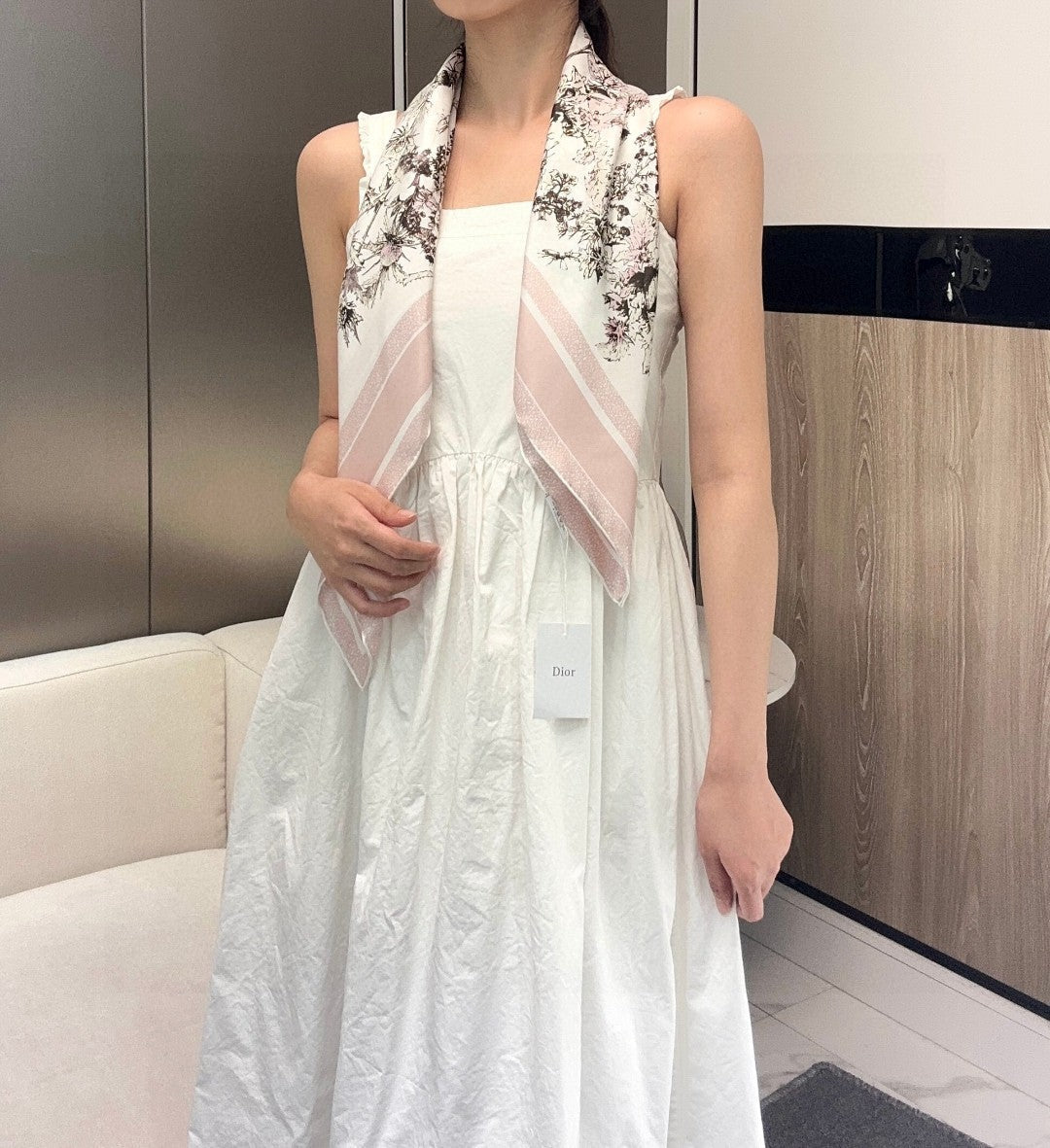 DIOR SCARF 90 CM IN SILK FABRIC 702044