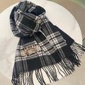 BURBERRY BBR SCARF 180 CM IN CASHMERE 489907