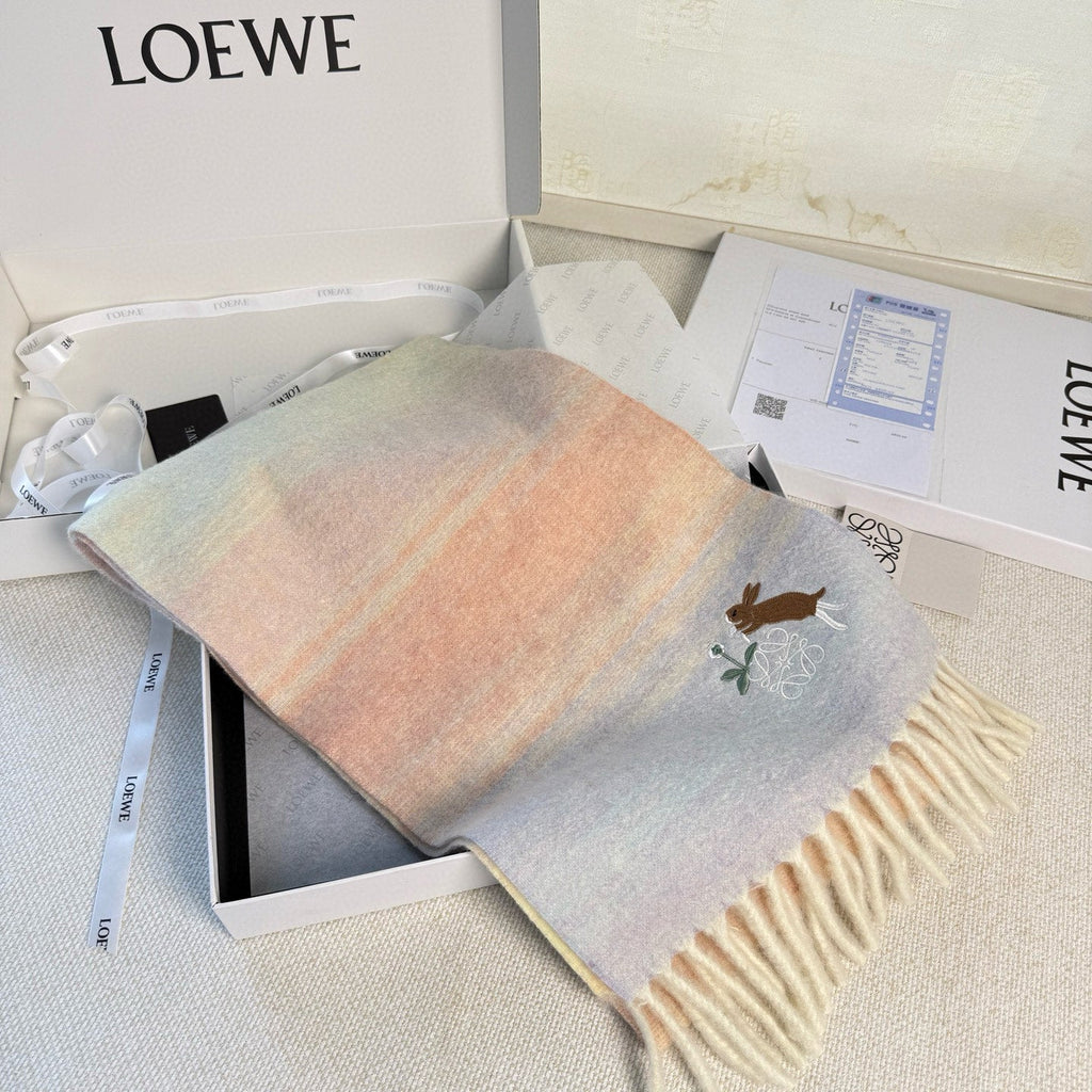 LOEWE 25S SCARF 180 IN MOHAIR WOOL 861430