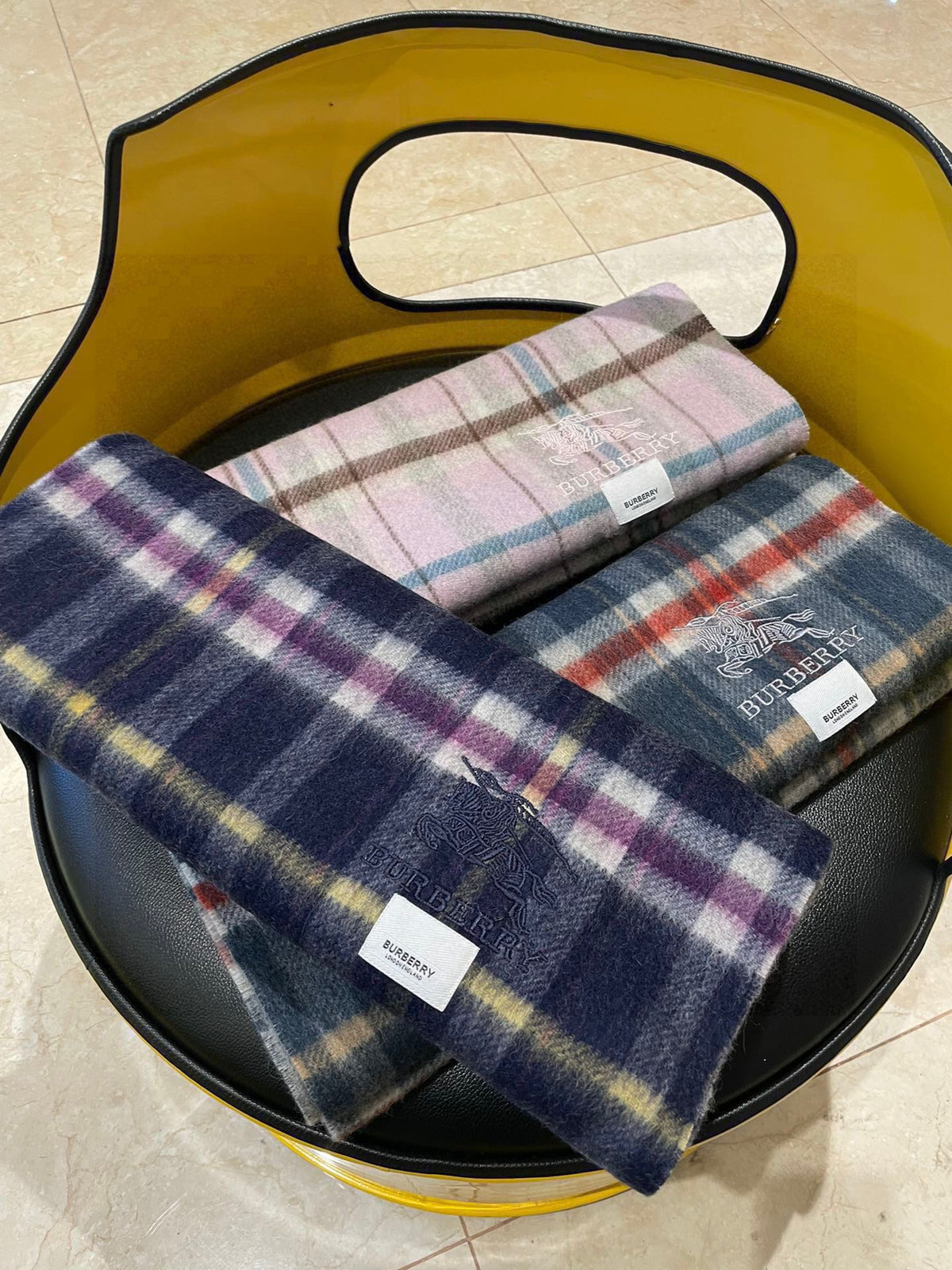 BURBERRY BBR SCARF 200 CM IN CASHMERE 481391